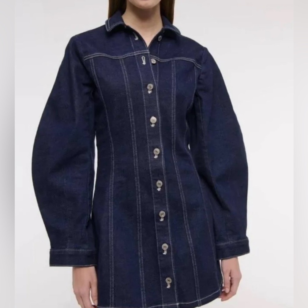 Abercrombie & Fitch Dark Blue Denim Mini Dress